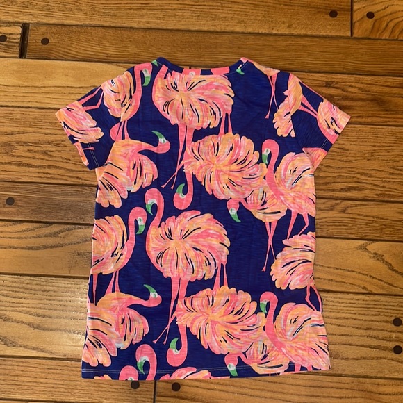 Lily Pulitzer Flamingo V-Neck, Medium - Picture 3 of 3